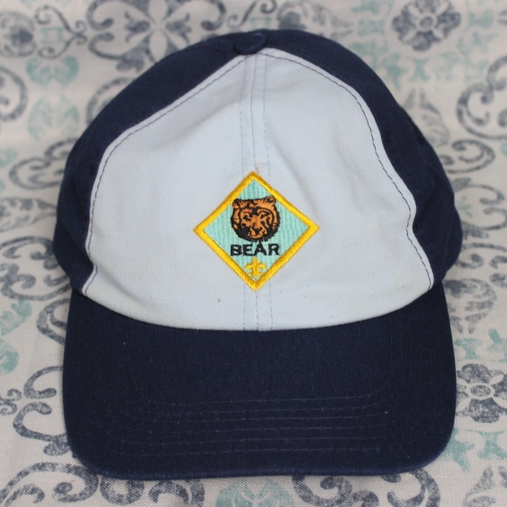 Kids Bear Twill Baseball‎ Cap Blue Light Blue Adjustable Snapback M L